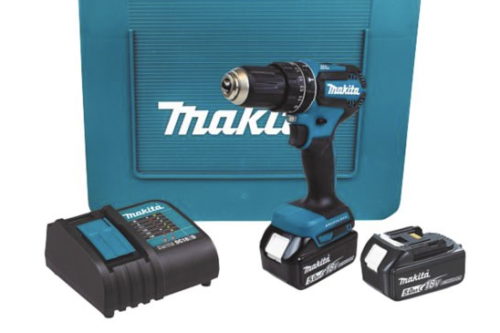 MAKITA DHP485T001 18V 2 X 5.0AH LI-ION LXT BRUSHLESS CORDLESS COMBI DRILL
