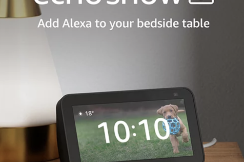 AUTO WIN - Amazon Echo Show 5 (2nd Gen) Smart Speaker with 5.5" Screen & Alexa Voice Recognition & Control, Charcoal - 16/04