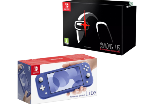 NINTENDO SWITCH LITE + AMONG US IMPOSTER GAME - 07/04