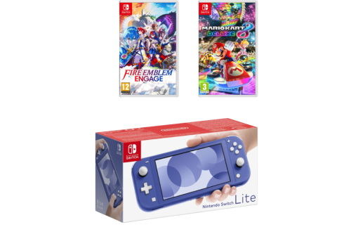 Nintendo Switch Lite Blue & 2 Games - 13/03