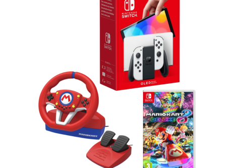 Nintendo Switch OLED White & Mario Bundle