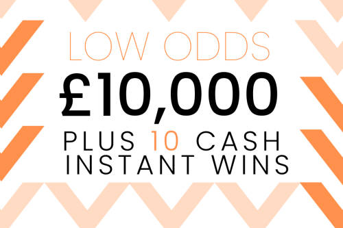 WIN £10,000 JACKPOT PLUS 10 INSTANT WINS- low odds