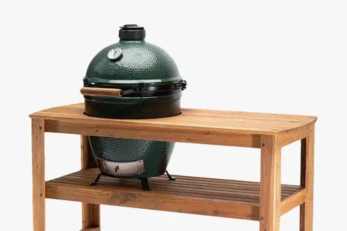 WIN A Big Green Egg Large Egg BBQ & Eucalyptus Wood Table Bundle