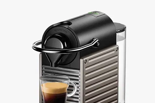 AUTO WIN-Nespresso Krups Pixie XN304T40 Coffee Machine, Titanium
