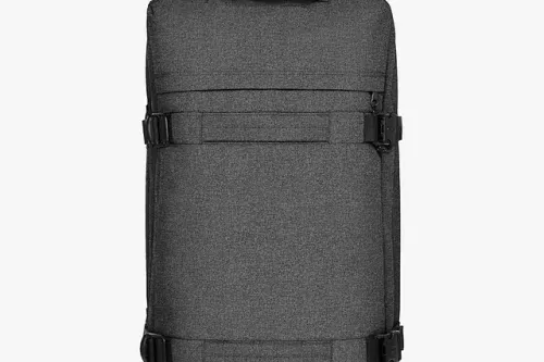 Eastpak Transit'R 2-Wheel 67cm Medium Suitcase, Black Denim - 01/05