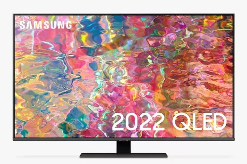 Samsung QE50Q80B (2022) QLED HDR 1000 4K Ultra HD Smart TV, 50 inch with TVPlus/Freesat HD & Dolby Atmos, Black