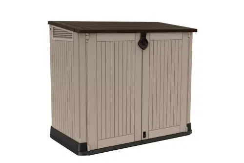 AUTO WIN - Keter Store It Out Midi 880L Garden Storage Box-Beige Brown - 19/04