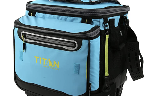 AUTO WIN - Arctic Zone Titan Deep Freeze 60 (50+10) Can Collapsible Rolling Cooler with Wheels and All-Terrain Cart - 03/05