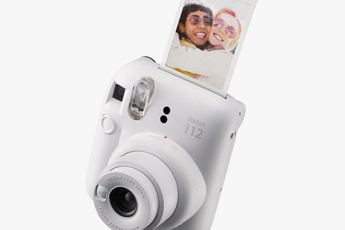 MORNING AUTO WIN - Fujifilm Instax Mini 12 Instant Camera with Built-In Flash & Hand Strap, Clay White - 23/05