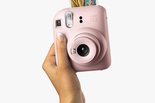 AUTO WIN - Fujifilm Instax Mini 12 Instant Camera with Built-In Flash & Hand Strap, Blossom Pink - 14/05