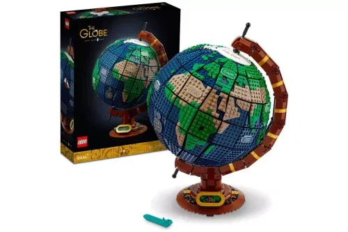 AUTO WIN-LEGO Ideas The Globe Spinning Model Set for Adults 21332
