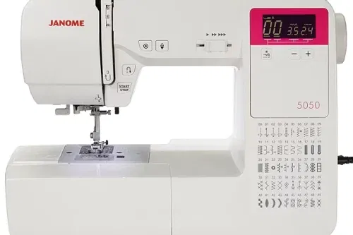 AUTO WIN-Janome 5050 Sewing Machine, White