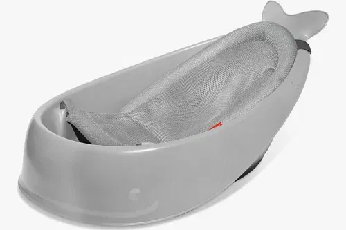 AUTO WIN-Skip Hop Moby 3 Stage Baby Bath Tub, Grey