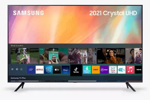 Samsung UE55AU7100 (2021) HDR 4K Ultra HD Smart TV, 55 inch with TVPlus, Black
