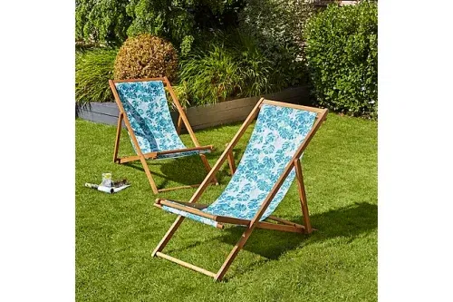 AUTO WIN - Deck Chair 2 Pack - Monstera leaf print - 27/05