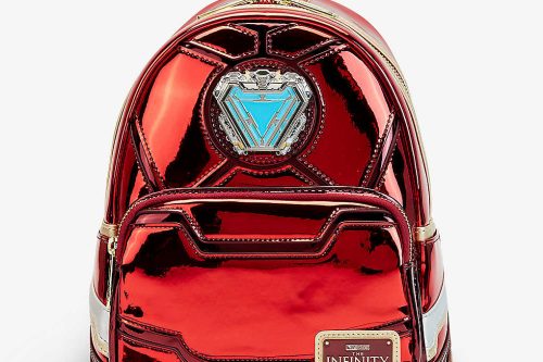AUTO WIN- LOUNGEFLY Marvel's Iron Man 15th anniversary faux-leather backpack