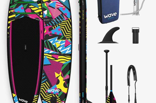 WAVE SPAS Wave SUP inflatable PVC and foam paddleboard set 10ft