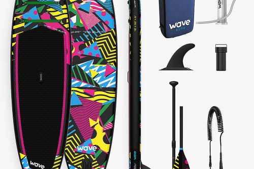 WAVE SPAS Wave SUP inflatable PVC and foam paddleboard set 11ft