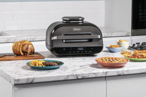 NINJA Foodi Max AG551UK 6-in-1 Health Grill & Air Fryer - Grey - 18/05