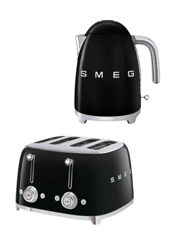 AUTO WIN-SMEG KETTLE & TOASTER BLACK - Competition Fox