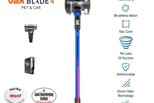 AUTO WIN - VAX Blade 4 Pet & Car Vacuum Cleaner, Grey/Blue - 09/06