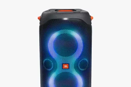 JBL PartyBox 110 Bluetooth Portable Speaker with Lights, Black