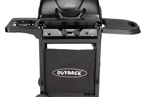 AUTO WIN-Outback Omega 250 2-Burner Gas BBQ, Black