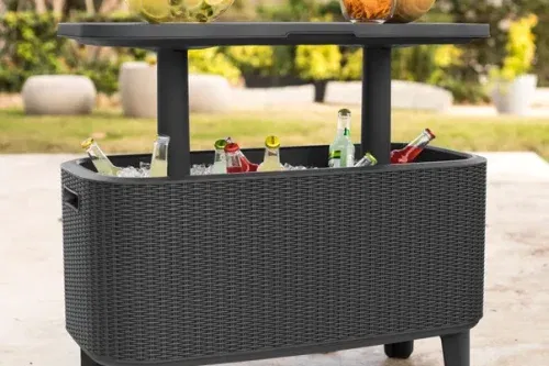 Bevy Bar Ice Bucket Table - 12/06