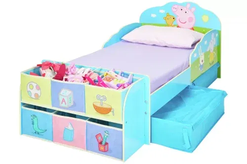 AFTERNOON AUTO WIN - Peppa Pig Toddler Bed with Cube Storage - 05/07