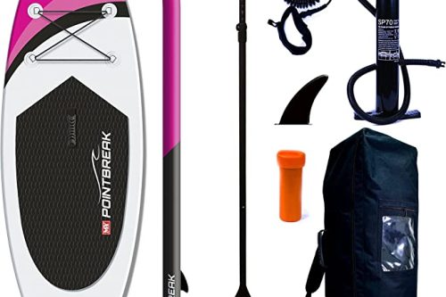 M.Y PointBreak Paddle Boards 7ft Inflatable Stand Up Paddle Board Pink - 06/06