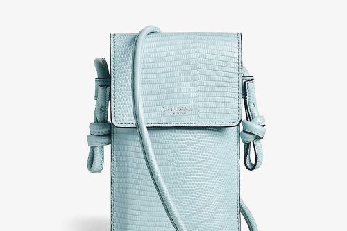 ASPINAL OF LONDON Ella logo-print grained-leather cross-body phone case - 04/07