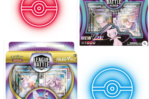 AUTO WIN - Pokémon Trading Card Game: Mew & Palkia VMax League Battle Deck 04/07