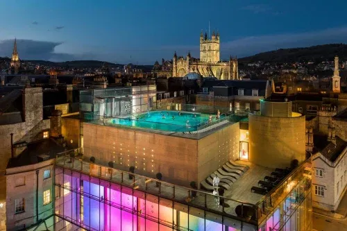 One Night Bath City Break at The Bird and Entrance to the Thermae Bath Spa for Two - 29/06