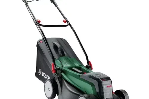 BOSCH UniversalRotak 2x18V-37-550 Cordless Rotary Lawn Mower with 2 batteries - Green