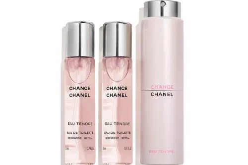 AUTO WIN-CHANEL Chance Eau Tendre Eau de Toilette Twist and Spray, 3 x 20ml