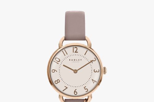 Radley RY2544 Women's Southwark Park Leather Strap Watch, Blush/White, Neutrals
