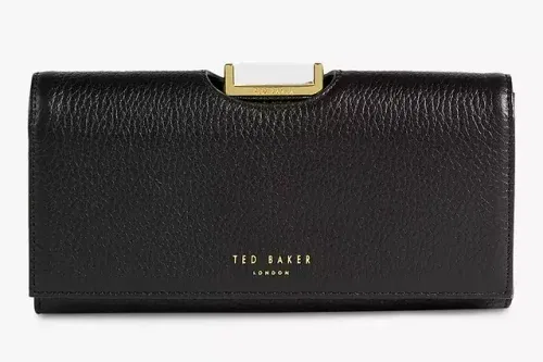 AUTO WIN-Ted Baker Bita Large Bobble Leather Purse, Black