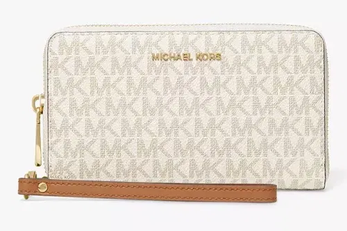 MORNING AUTO WIN - MICHAEL Michael Kors Signature Travel Phone Case Purse, Vanilla - 18/08