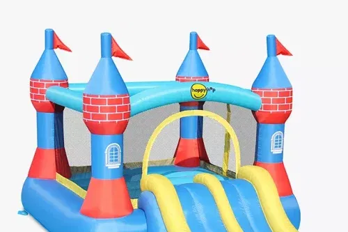 AUTO WIN-Happy Hop Double Slide Bouncy Castle