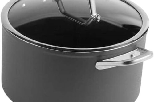 AUTO WIN-Ninja ZEROSTICK 26cm Stock Pot, Hard Anodised Aluminium [C30426UK] Induction Compatible, Dishwasher Safe