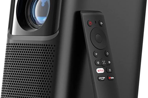 Emotn N1 Netflix Projector with officially licensed native 1080p Full HD, auto focus, auto keystone correction, 120-inch image, Dolby audio (Gray)