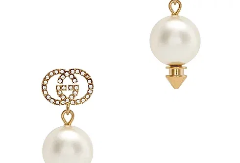 GUCCI  GG pearl drop earrings