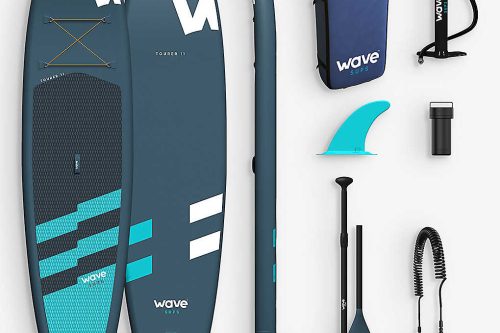 WAVE SPAS Wave Tourer SUP inflatable PVC paddleboard set 10ft
