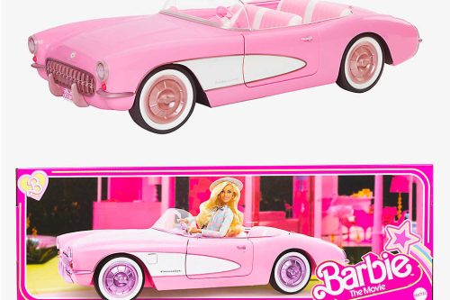 BARBIE The Movie Corvette convertible collectible toy car