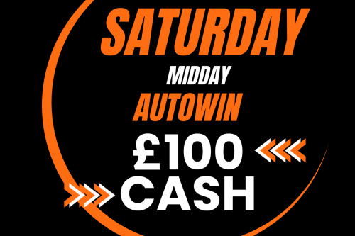 MIDDAY AUTO WIN - WIN £100 CASH - 12/08