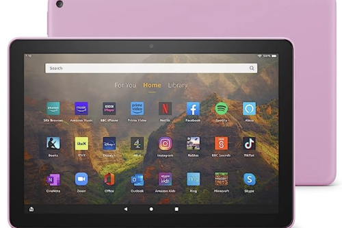 MORNING AUTO WIN - Amazon Fire HD 10 tablet | 10.1", 1080p Full HD, 32 GB, Lavender - with Ads - 02/08