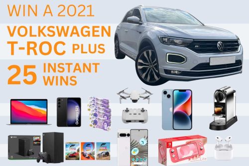 2021 VOLKSWAGEN T-ROC MAIN PRIZE – 25 INSTANTS (INCLUDING A MALDIVES HOLIDAY!)