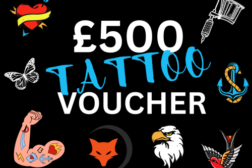 AUTO WIN £500 TATTOO VOUCHER FOR 99P
