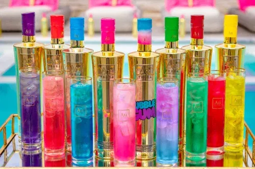 AU VODKA 8 BOTTLE COLLECTION FOR 25p