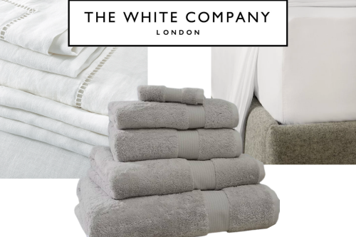 AUTO WIN A WHITE COMPANY BEDDING & TOWEL BUNDLE